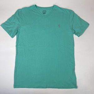 Polo Ralph Lauren Classic Fit V-Neck T-shirt Mens sz S Cotton Mint Green